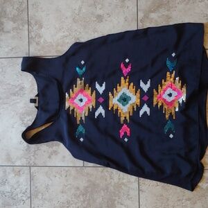 Rock & Republic Aztec sequin tank